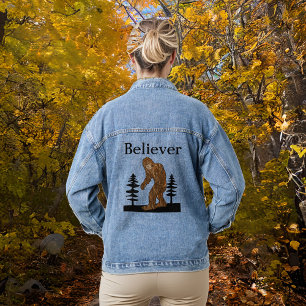 Sasquatch Bigfoot Gläubiger Jeansjacke
