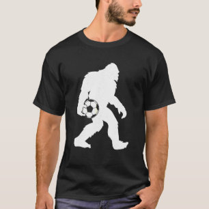 Sasquatch Bigfoot Goalkeeper Funny Soccer Ball Kin T-Shirt