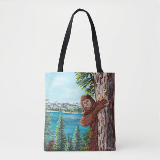 Sasquatch Bigfoot Lake Tahoe-Tragetasche Tasche