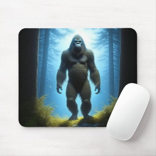 Sasquatch Bigfoot Mousepad (Mit Mouse)