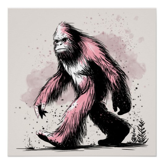 Sasquatch Bigfoot Poster (Vorderseite)
