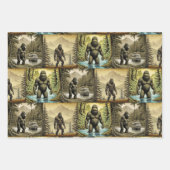 Sasquatch Bigfoot Reflektion am See Geschenkpapier Set (Vorderseite 3)
