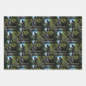 Sasquatch Bigfoot Reflektion am See Geschenkpapier Set (Vorderseite)