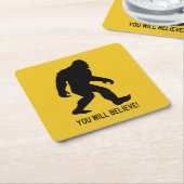 Sasquatch (Bigfoot) Sie werden glauben! Rechteckiger Pappuntersetzer (angewinkelt)