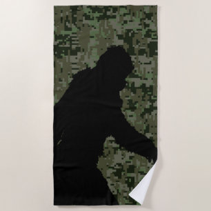 Sasquatch Bigfoot Silhouette Squatchin Strandtuch