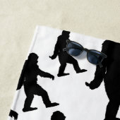 Sasquatch Bigfoot Silhouette Strandtuch (Beispiel)