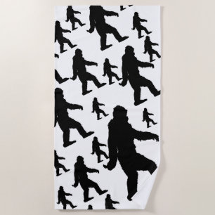 Sasquatch Bigfoot Silhouette Strandtuch