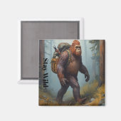Sasquatch Bigfoot sticker Magnet (Vorderseite/Rückseite)