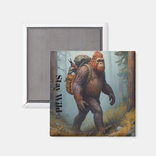Sasquatch Bigfoot sticker Magnet (Vorderseite/Rückseite)