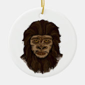 Sasquatch Bigfoot Sumpf Ape Cryptid Monster Keramik Ornament (Vorne)