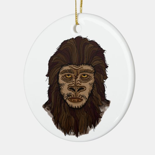 Sasquatch Bigfoot Sumpf Ape Cryptid Monster Keramik Ornament (Links)