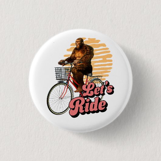 Sasquatch Bike Ride Waldabenteuer Button (Vorderseite)