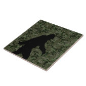 Sasquatch Black Silhouette Digital Camouflage Fliese (Seite)