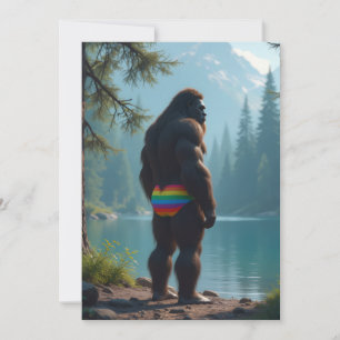 Sasquatch-Blüte Feiertagskarte