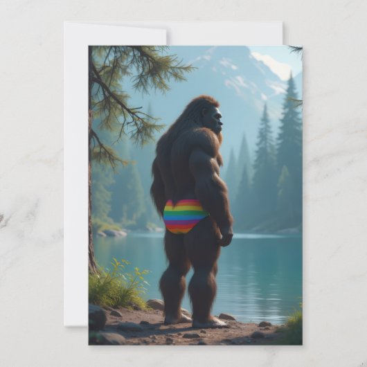 Sasquatch-Blüte Feiertagskarte (Vorderseite)