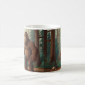 Sasquatch Brauner Big Foot Becher Kaffeetasse (Mittel)