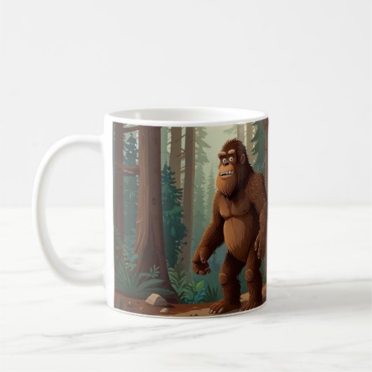 Sasquatch Brauner Big Foot Becher Kaffeetasse (Links)