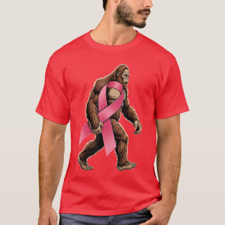 Sasquatch Brustkrebs Pink Ribbon Unterstützung Män T-Shirt