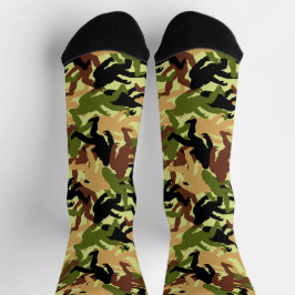 Sasquatch Camouflage Camping Socken