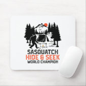 Sasquatch Camping Outdoor Wald Lustiger Sasquatch Mousepad (Mit Mouse)
