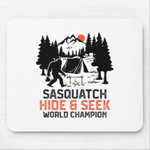 Sasquatch Camping Outdoor Wald Lustiger Sasquatch  Mousepad