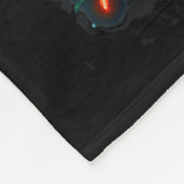 Sasquatch Christmas Lights Holiday Believe Fleecedecke (Ecke)