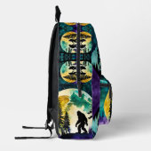 Sasquatch Colorful Vollmond Bedruckter Rucksack (Links)