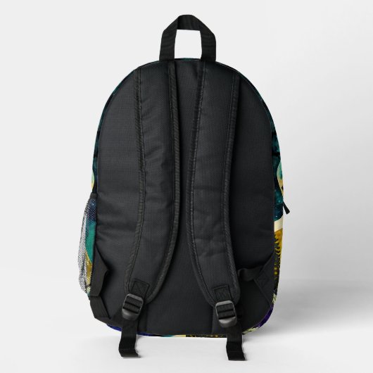Sasquatch Colorful Vollmond Bedruckter Rucksack (Rückseite)
