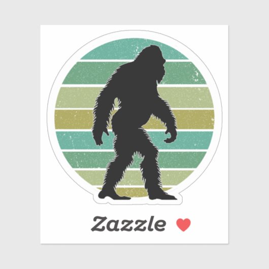 Sasquatch Custom-Cut Vinyl Stickers Aufkleber (Blatt)