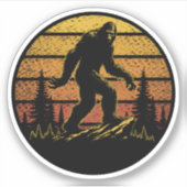 Sasquatch Custom-Cut Vinyl Stickers Aufkleber (Vorderseite)