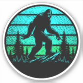 Sasquatch Custom-Cut Vinyl Stickers Aufkleber (Vorderseite)
