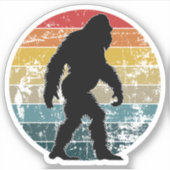 Sasquatch Custom-Cut Vinyl Stickers Aufkleber (Vorderseite)