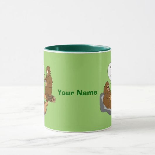 Sasquatch das Büro des Shrinks lustige Tasse (Zentrum)