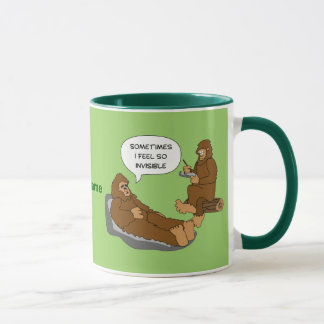 Sasquatch das Büro des Shrinks lustige Tasse