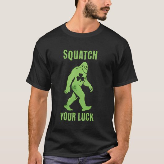 Sasquatch Dein Glück Irischer Sasquatch T-Shirt (Vorderseite)