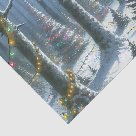 Sasquatch Dekorieren Weihnachtsbaumen Funny Seidenpapier (Detail)