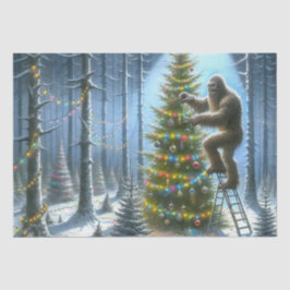 Sasquatch Dekorieren Weihnachtsbaumen Funny Seidenpapier