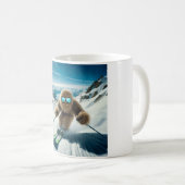 Sasquatch der Skifahrer Kaffeetasse (VorderseiteRechts)