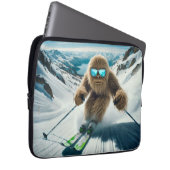 Sasquatch der Skifahrer Laptopschutzhülle (Vorne Rechts)