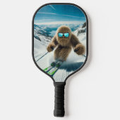 Sasquatch der Skifahrer Pickleball Schläger (Rückseite)