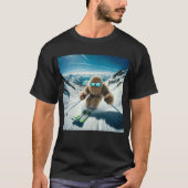 Sasquatch der Skifahrer T-Shirt (Vorderseite)