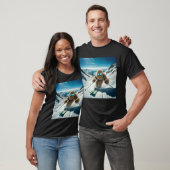 Sasquatch der Skifahrer T-Shirt (Unisex)