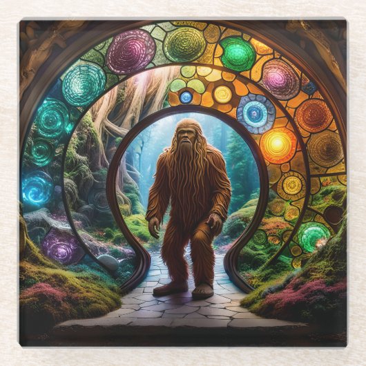 Sasquatch Dimensions Portal Glasuntersetzer (Vorderseite)