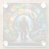 Sasquatch Dimensions Portal Glasuntersetzer (Rückseite)