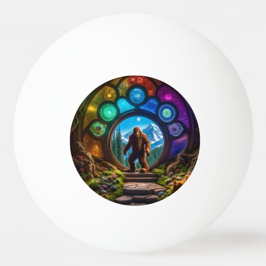 Sasquatch Dimensions Portal Tischtennisball (Vorderseite)