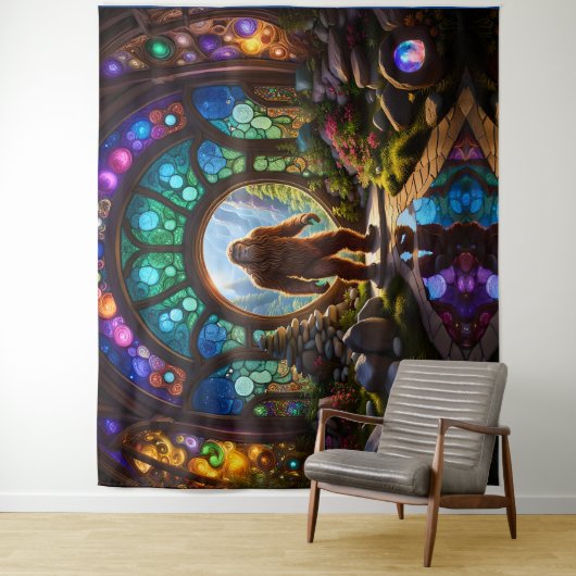 Sasquatch Dimensions Portal Wandteppich (Beispiel)