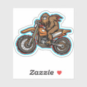 Sasquatch Dirt Bike Offroad Vinyl Aufkleber (Blatt)