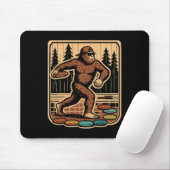 Sasquatch Disc Golfer Lustige Disc Golf Mousepad (Mit Mouse)