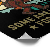 Sasquatch Disc Golfer Lustiger Disc Golf _2  Poster (Ecke)