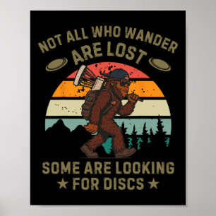 Sasquatch Disc Golfer Lustiger Disc Golf _2  Poster